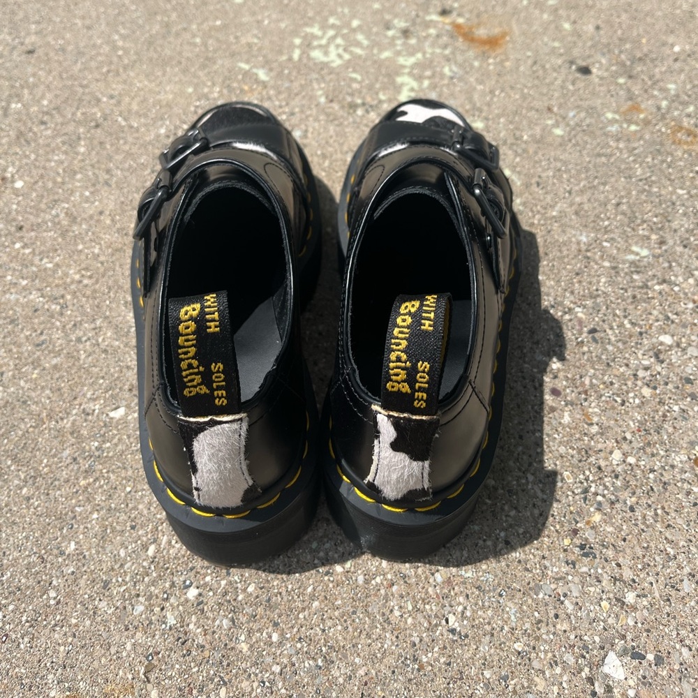 Dr Martens cow print Sidney loafer